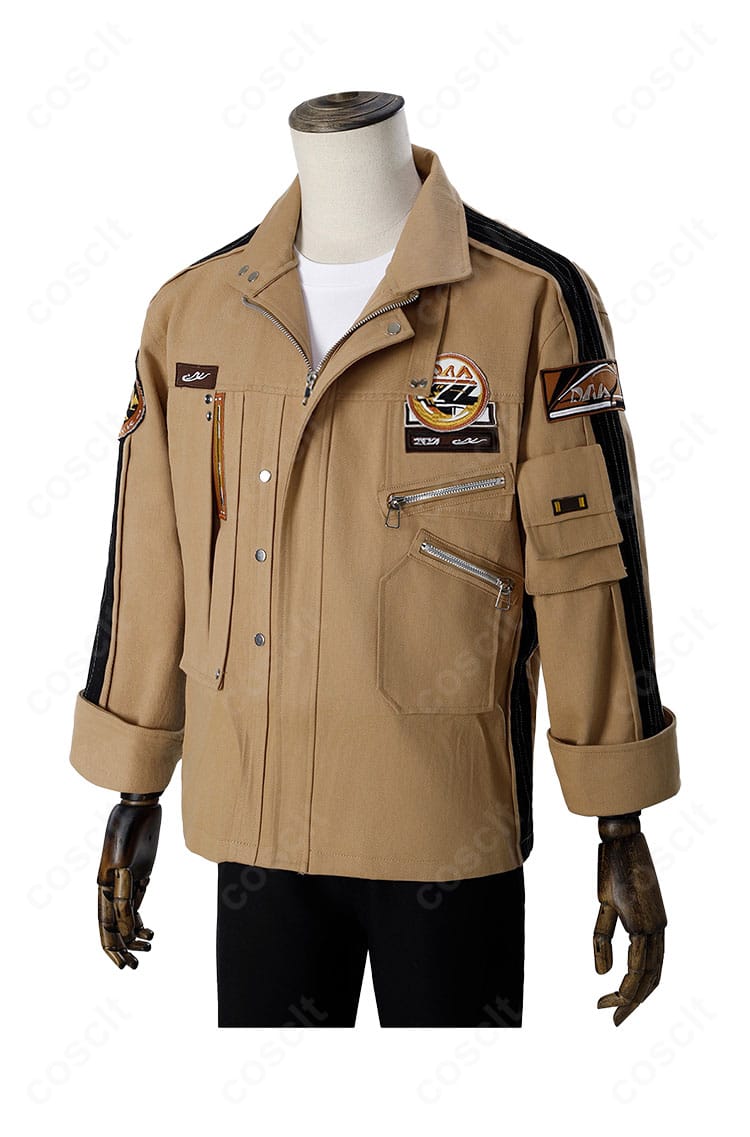 マヒル衣装の左側面ディテール。サイドのカッティングと装飾バランスを強調した一枚。