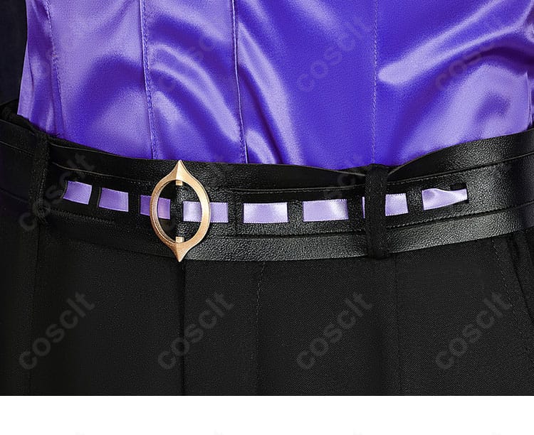 セノ衣装の腰ベルト装飾。シンプルな帯構成と留め位置の見え方。