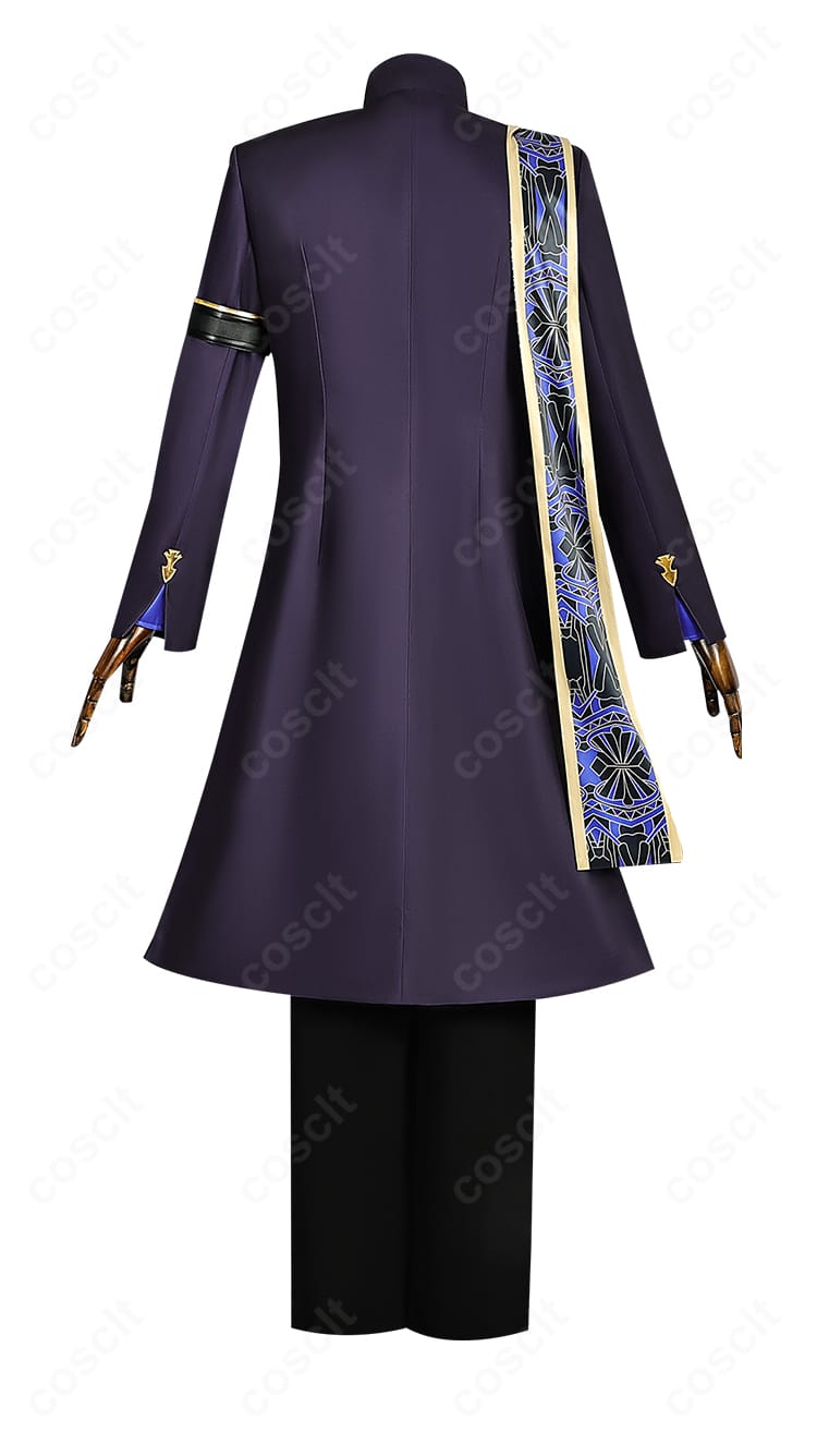 原神 セノ コスプレ衣装の背面。背中の装飾配置とフリンジの流れを確認できる。