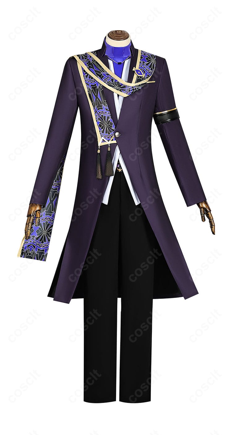 原神 セノ コスプレ衣装の正面全体。精緻な刺繍とフロント装飾が際立つデザイン。