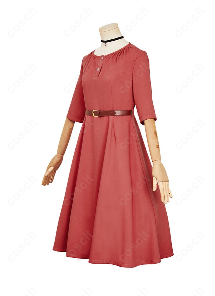 若月ニコ コスプレ衣装の右側面。ウエストのシルエットとサイドの落ち感が映えるアングル。