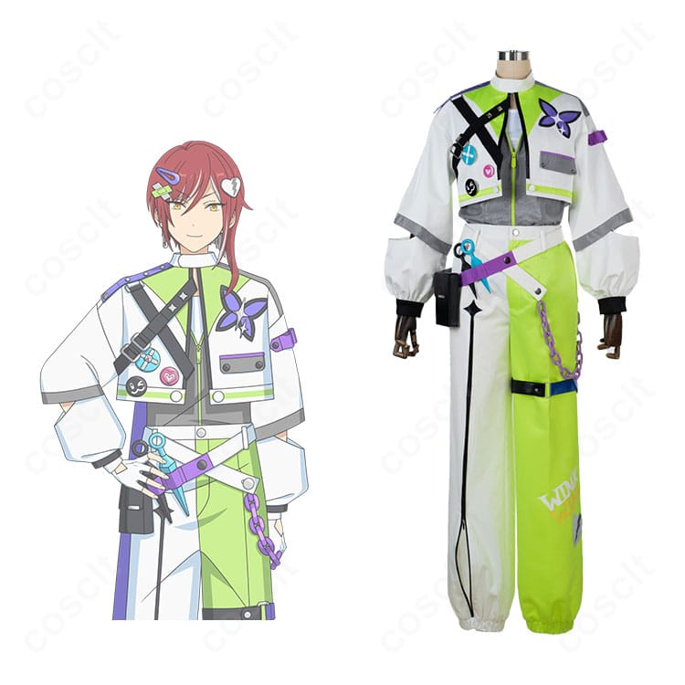 あんさんぶるスターズ！！ 逆先夏目・遊木真・天城一彩のウィンクキラー衣装を着用したイメージ。キャラと衣装のマッチ感が伝わる全身カット。