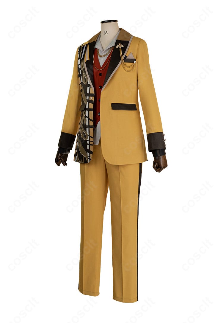 桜河こはく サドンデス衣装の側面。体のラインに沿うフィット感と装飾配置を確認できる