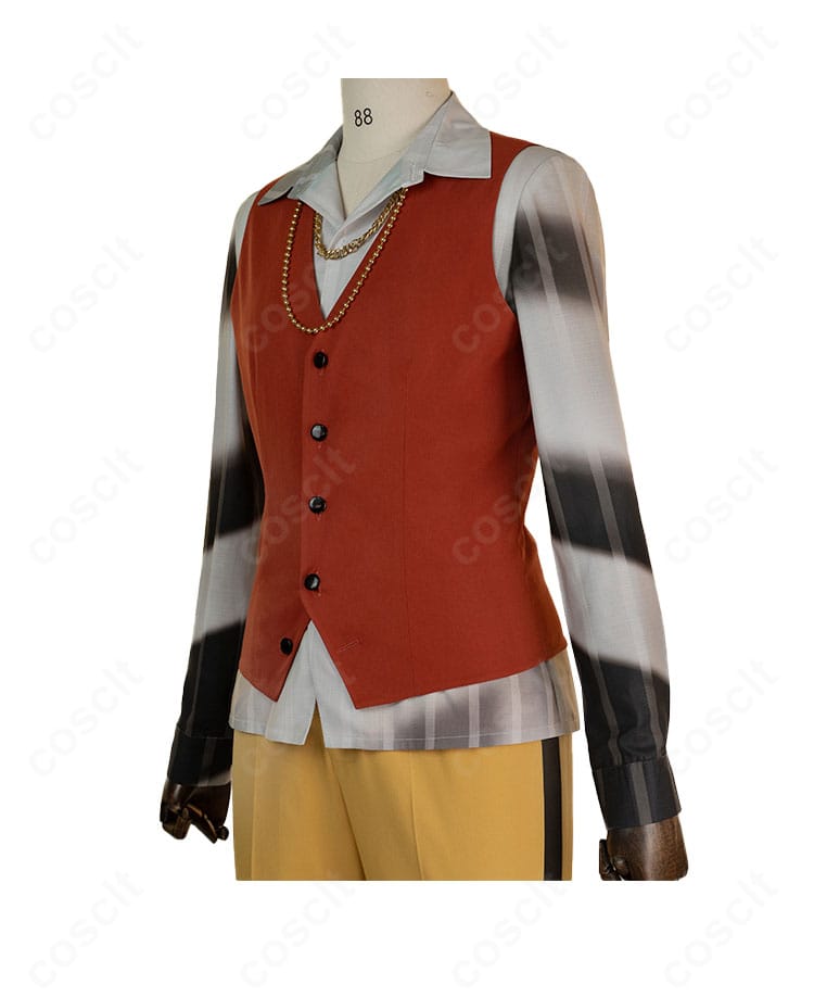 インナーシャツの側面ディテール。肩から脇にかけてのシルエットと縫製を表示