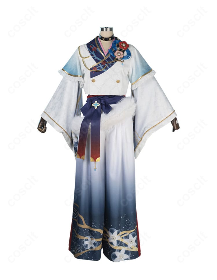 礼瀬マヨイ 梅花雪花コスプレ衣装の正面全身ショット