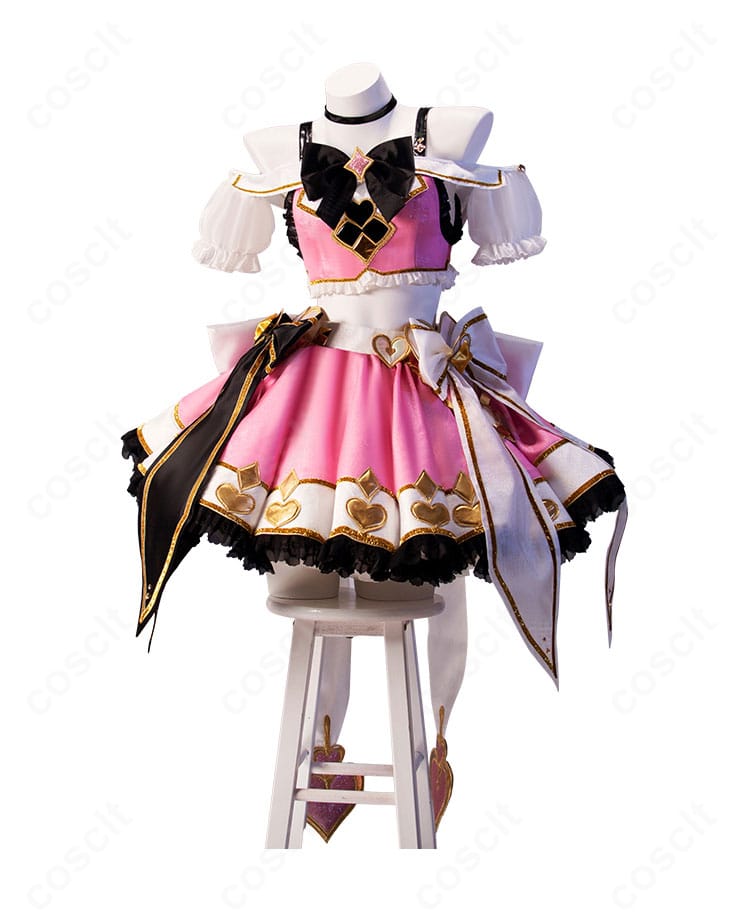 ラブライブ!矢澤にこ 3年生チーム衣装の正面。胸元リボンやチョーカーなど主要ディテールが見える構図。