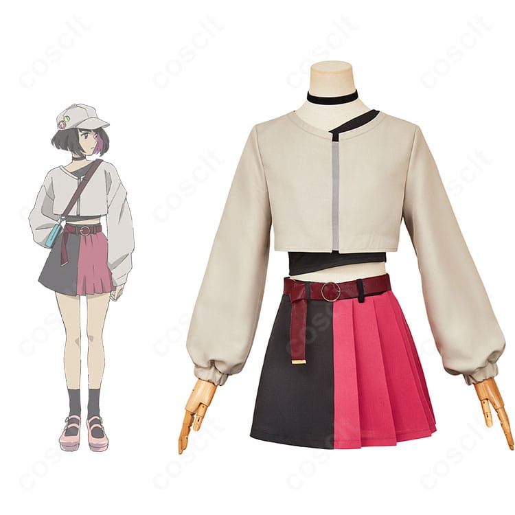 LAZARUS エレイナのコスプレ衣装一式とキャラクターイメージ。公式設定を意識した上品な配色とシルエットのコラボ表現。