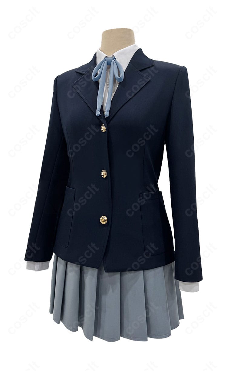 けいおん！桜が丘高校 制服コスプレ 左側からの全身イメージ（バランスとフィット感）