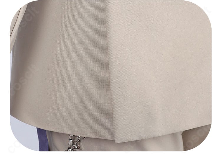 裾装飾のクローズアップ。裾ラインの処理と生地のハリ感が分かるセイヤ『星からの手紙』衣装。