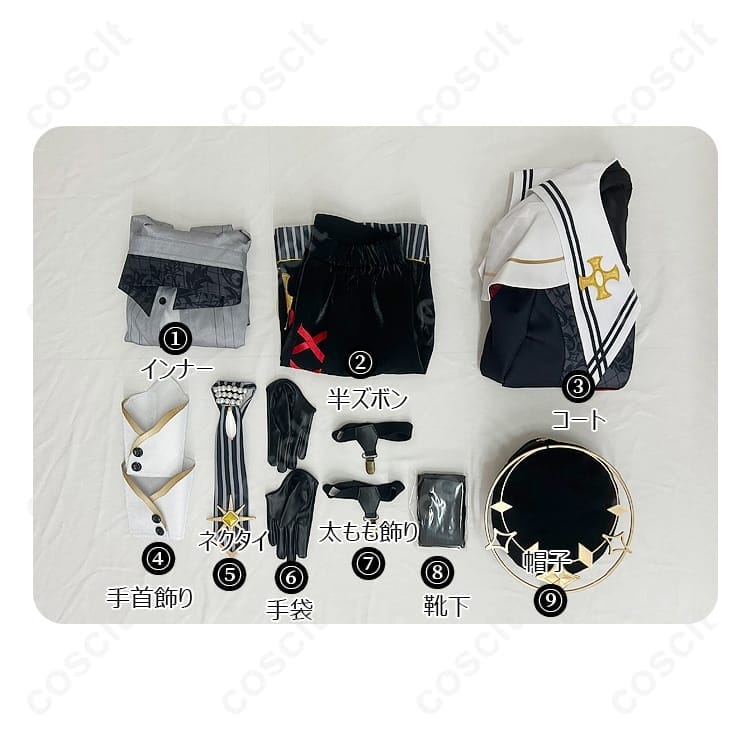 あんさんぶるスターズ！！ 朱桜司・真白友也・仙石忍『堕天使の晩餐会』礼装コス 高再現で撮影映え - 6枚目の画像