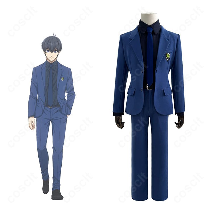 ブルーロック 潔 世一のEGOISTスーツ衣装一式。キャラクターのフォーマルスタイルを忠実に再現した高品質コスチューム。