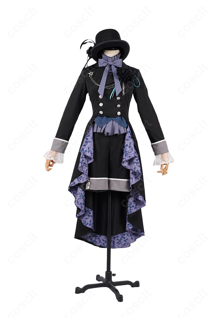 シエル・ファントムハイヴ 27巻衣装の正面詳細。コートと胸元の装飾が映える高精度の仕立て。