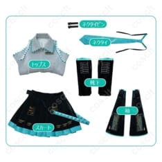 初音ミク V2 コスプレ衣装｜高再現で着脱簡単、撮影とイベントに最適 - 5枚目の画像（サムネイル）