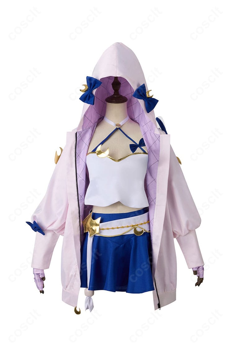 FGO ファンタズムーン 霊基再臨 第二段階コスプレの正面全身。コートとリボン、ウエストラインのシルエットが分かる商品写真。