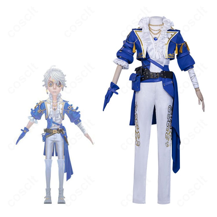 第五人格 ルカ・バルサー（囚人）コスプレ衣装を着用した再現シーン。チェーンとコートが映える全身スタイル