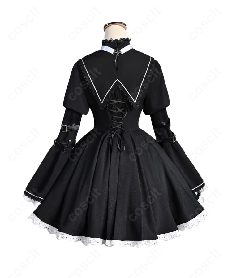 東雲絵名 神っぽいな衣装の背面。隠しファスナーと背面リボン位置の再現ディテール