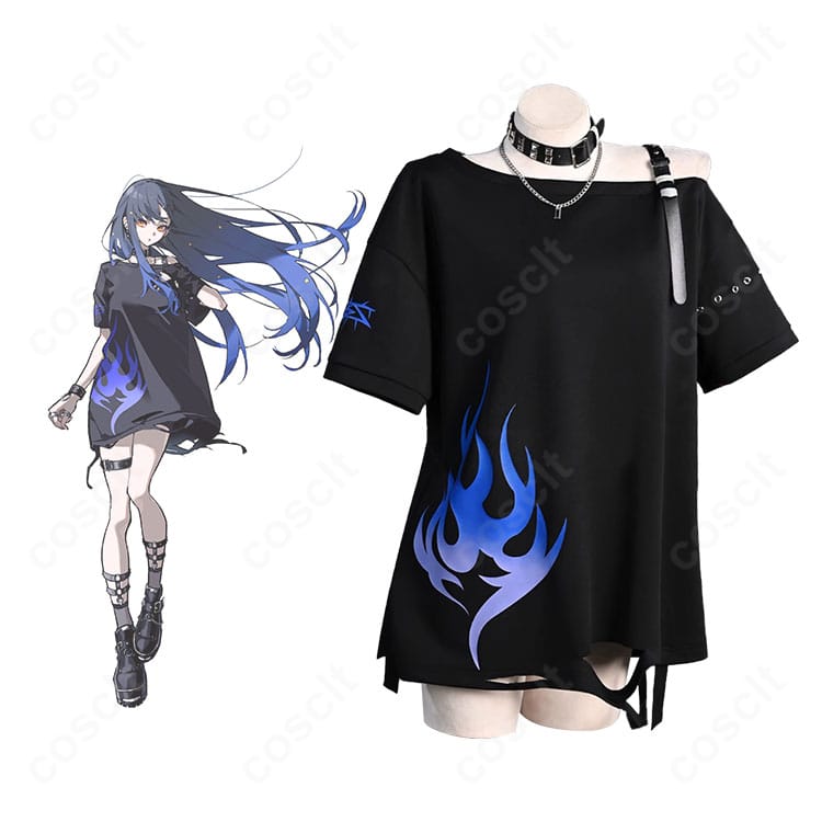 プロジェクトセカイ 白石杏の世界観を再現したコスプレ衣装一式。高精度の作りでイベントや撮影に最適。