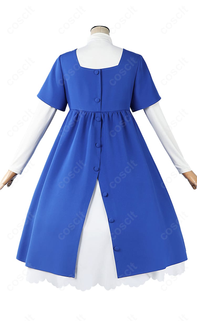 背面全身画像（背面ファスナー位置とスカートの落ち感）