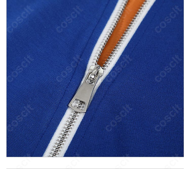 ルーク コスプレ衣装のズボン脚部ディテール。切替と精緻な縫製が際立つアップ。