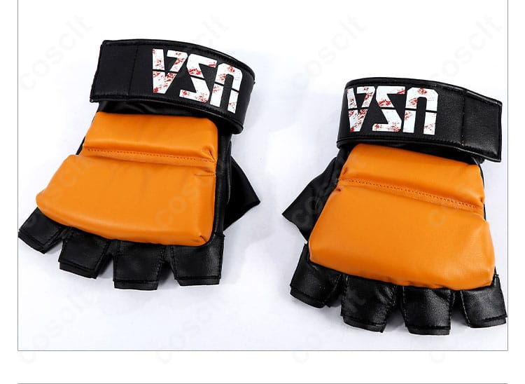 ルーク コスプレ衣装のグローブ側面ディテール。立体成形と質感を強調。