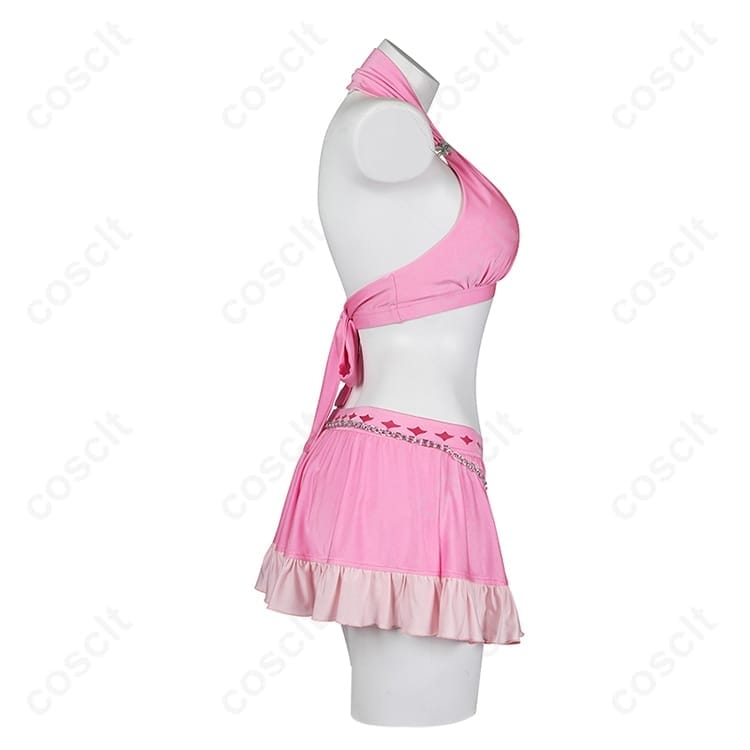 ファイナルファンタジーVII リバース エアリス・ゲインズブール ピンキーマーメイド水着 高再現コスプレ衣装 - 2枚目の画像