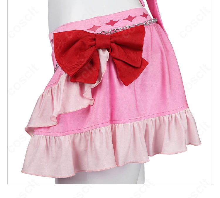 エアリス・ゲインズブール ピンキーマーメイド水着 腰の大きな蝶結び。スタイルアップ効果のあるポイント。