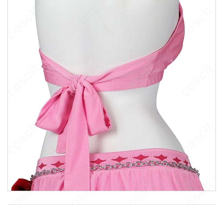 エアリス・ゲインズブール ピンキーマーメイド水着 背中のリボンと紐の意匠。可憐さと調整性を両立。