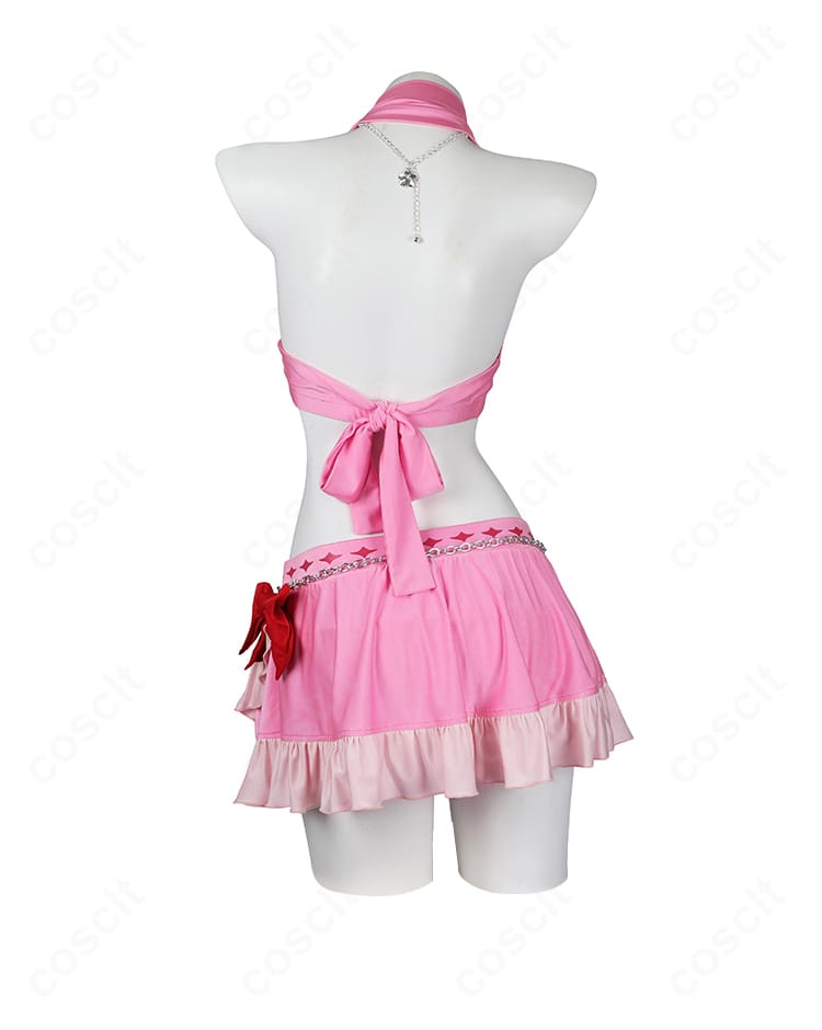 エアリス・ゲインズブール ピンキーマーメイド水着 背面全体。背中のストラップとシルエットが分かる構図。