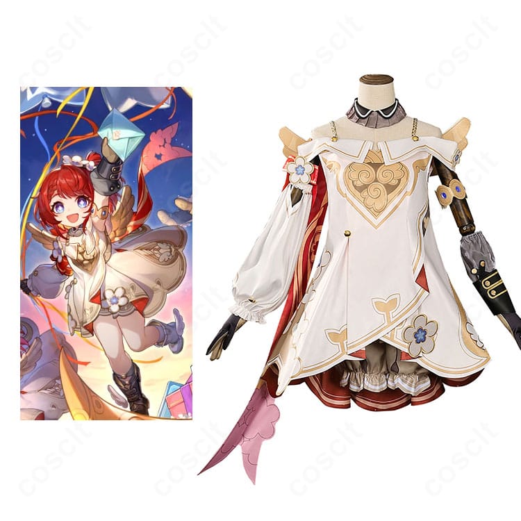 崩壊：スターレイル トリビー コスプレ衣装一式。エルフ耳と翼を備えたキャラクター表現を高精度で再現した全身コーデ。