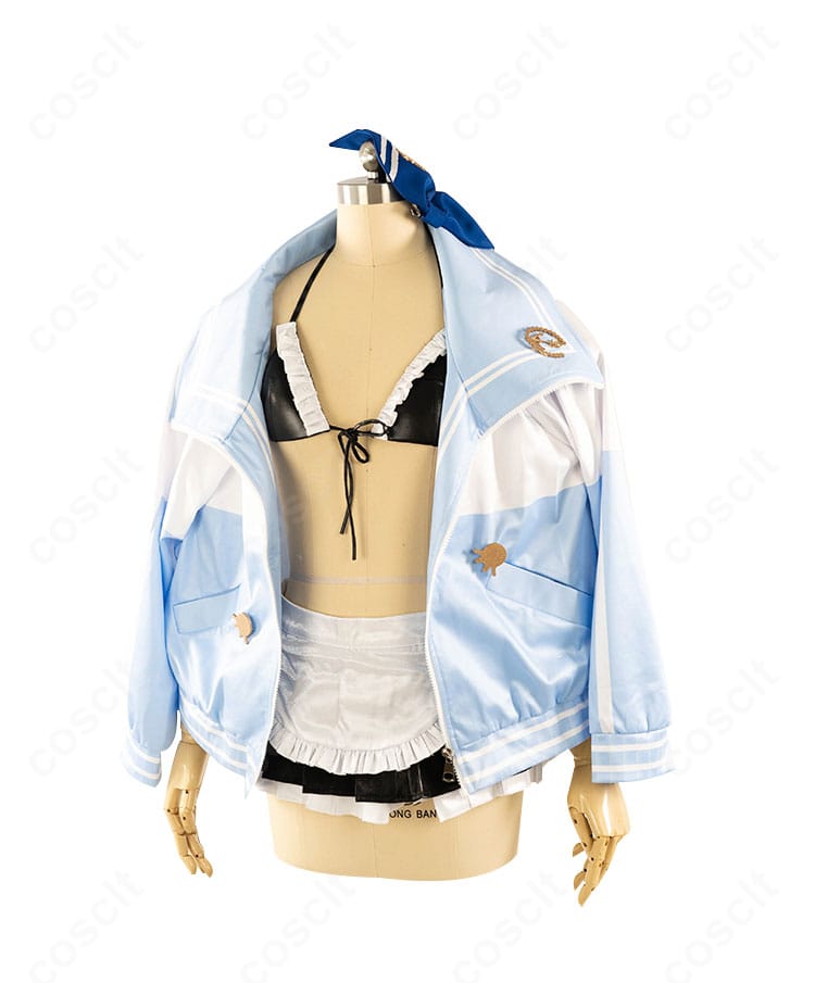 アンカー イノセントメイド衣装の正面全体。コートとスカートのシルエット、通気性の良いインナー構成が分かるカット。