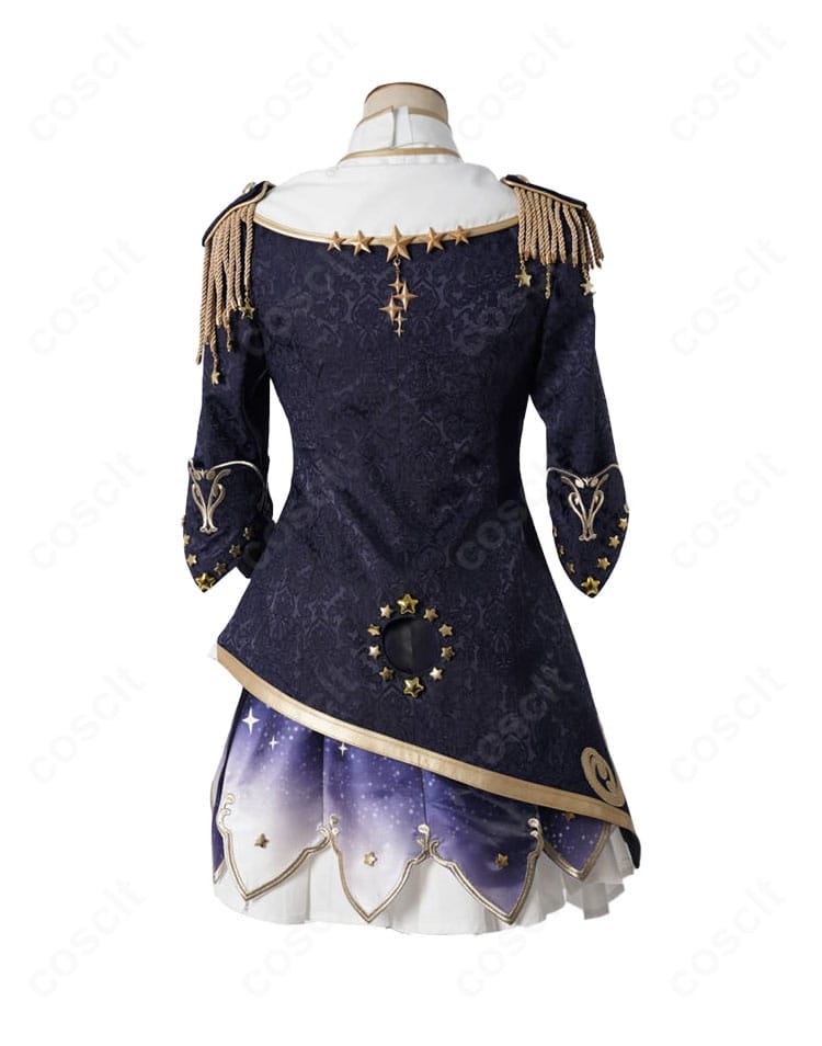 白上フブキ キング衣装の背面装飾アップ。背中のチェーンと装飾パーツの配置・質感を詳細に表示。