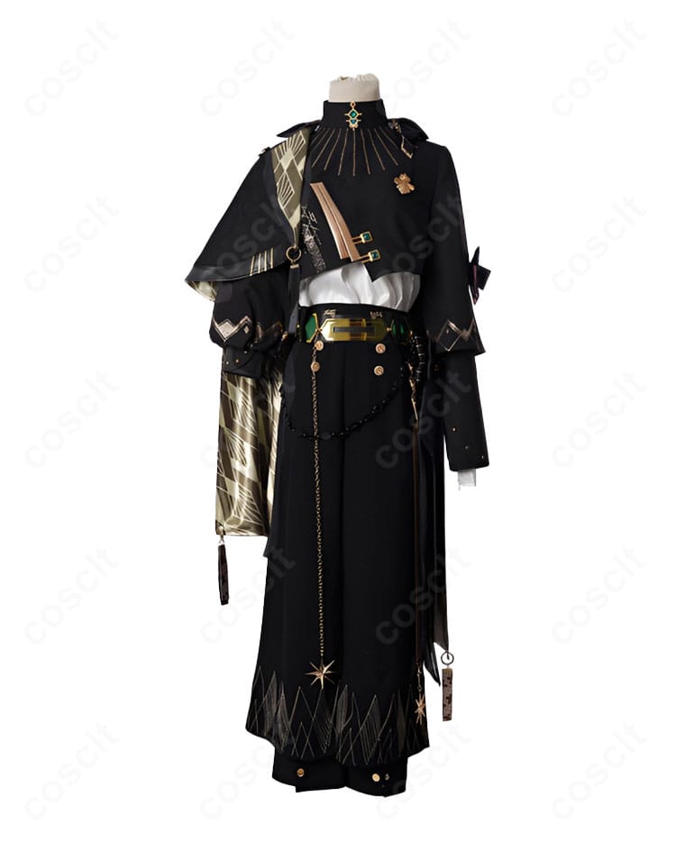 星街すいせい Nova衣装コスプレの正面全体。襟・胸元・ウエストの配置がわかる画像