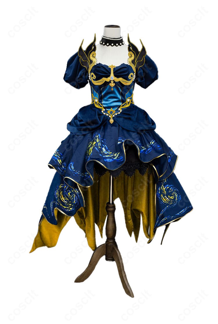 第五人格 ブリュンヒルド・ウェルフ「場違いなウェルフ」コスプレの正面ディテール。首飾り・前身頃のライン・質感を鮮明に表現。