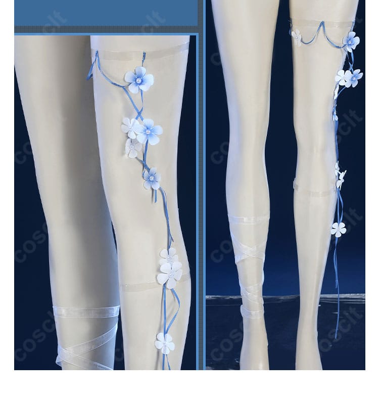 フットアクセサリーの詳細。足元の装飾で全体の統一感を演出するアイテム。