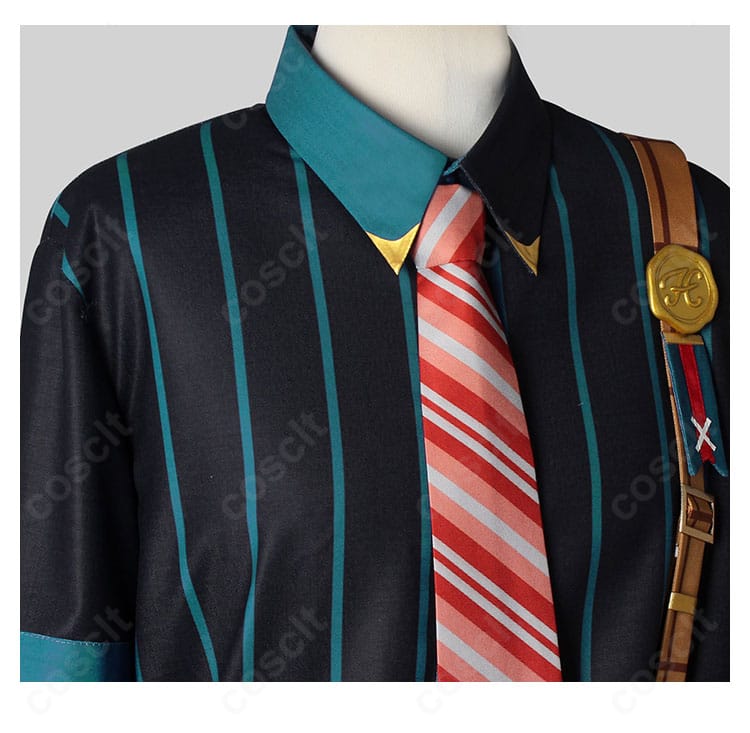 敬人塾Ver.学園制服コスプレ ネクタイ刺繍アップ｜刺繍の密度と光沢感、結び目のボリューム感を確認