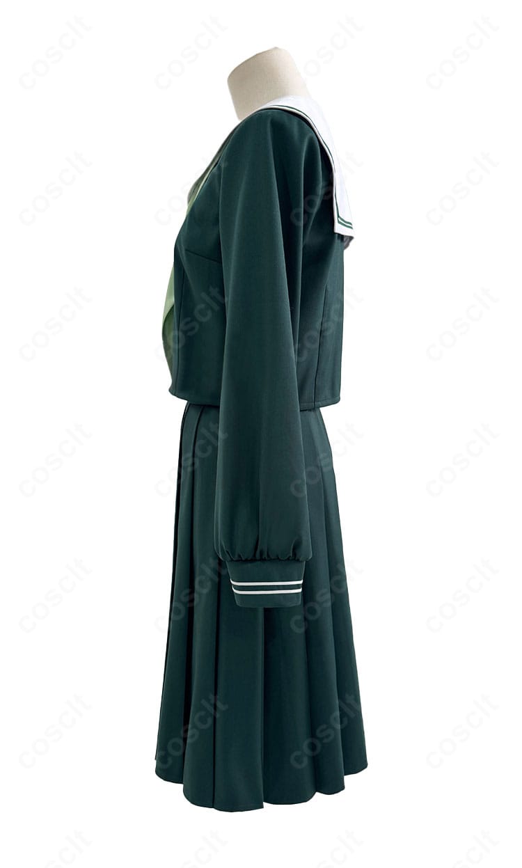猫猫 学園セーラー服 袖口ディテール拡大|均一ステッチとラインテープの丁寧な縫製