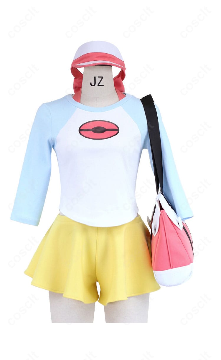 メイ衣装の正面全体。トップスとキュロットの配色やライン、胸元のデザインまで分かるフロントビュー。