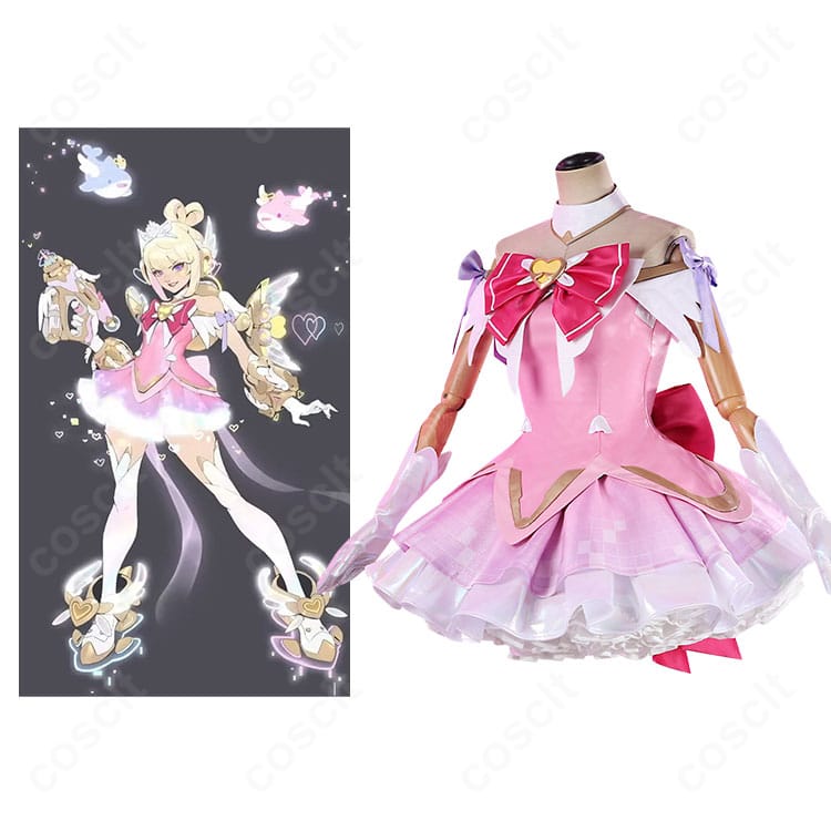 オーバーウォッチ2 ジュノ ミシック魔法少女スキンの着用イメージと衣装セットの組み合わせ図