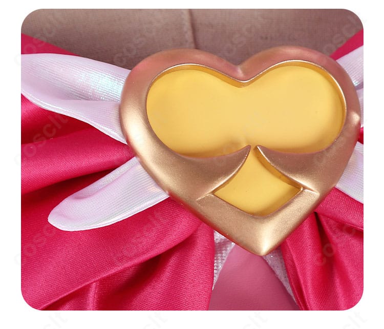 ジュノ衣装のハートアクセサリー詳細。胸元パーツの質感と縁取り加工をクローズアップ