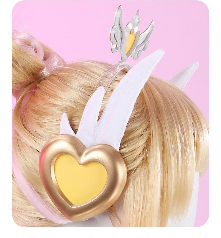 ヘアアクセサリー側面ディテール。留め具と装着方向の参考