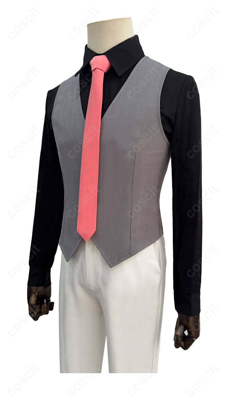 スーツ衣装の内側ディテール。裏地と縫製の丁寧な始末、芯地のハリで形を保つ仕様。