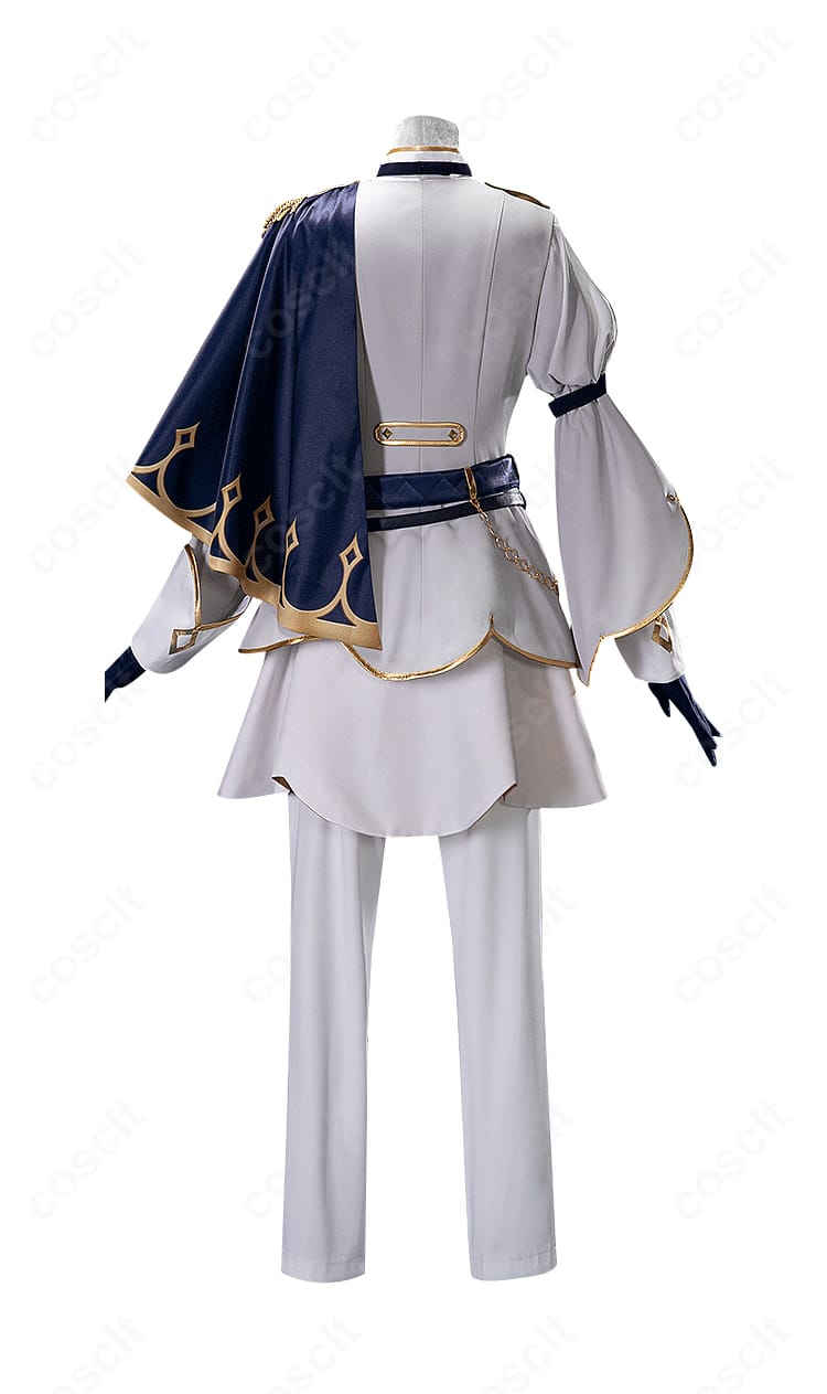 草薙寧々 フィエ・シュヴァリエ 背面全身。背中の切替と裾飾り、ベルトの通し位置など後ろ姿のディテール。