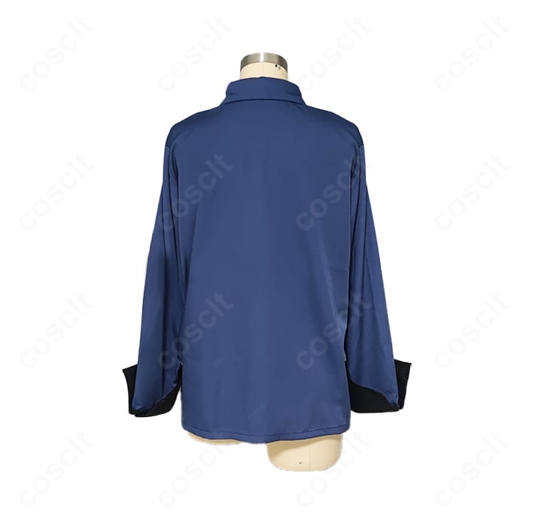 青葉つむぎ 私服（春〜夏）コスプレ衣装の背面画像。背中のラインと縫製の仕上がり、全体バランスが分かる写真。