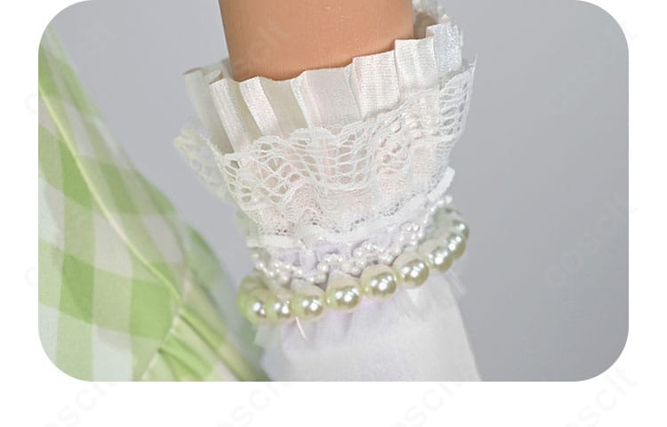 日野森雫 4周年衣装の手袋・ブレスレットのディテール。質感と装着位置が見て取れます。