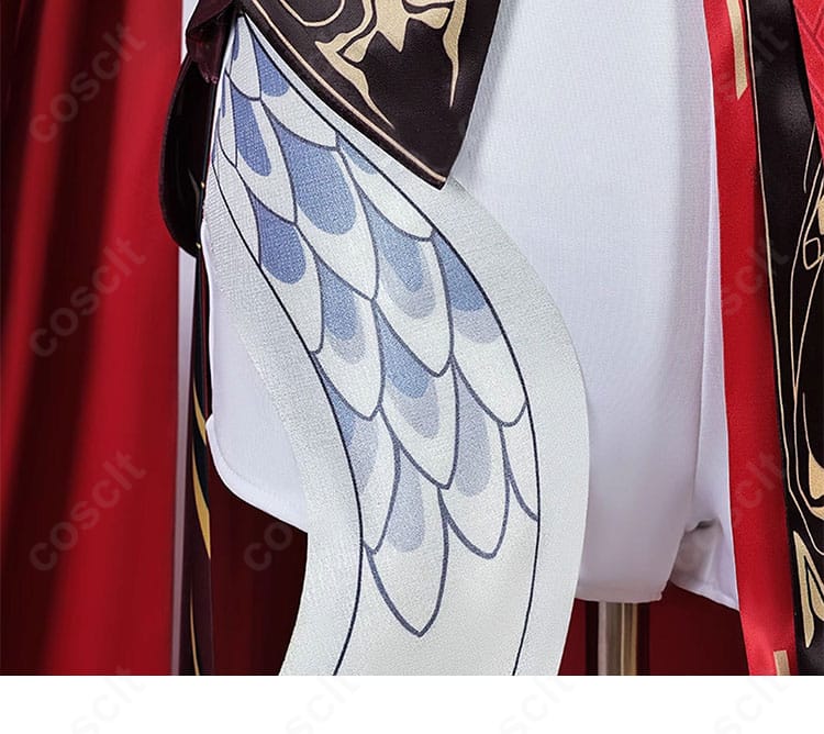 キアナ・カスラナ衣装の裾フリンジの近接。柔らかな揺れ感と縁取りの美しさ。