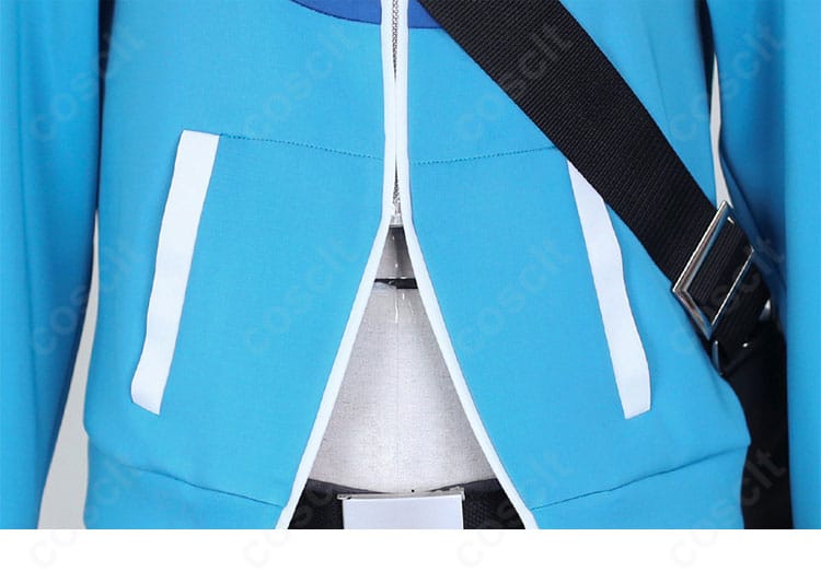 前開き周辺のディテール。前立てのラインと合わせが整った仕立てを示す。