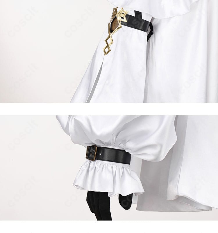 メリュジーヌ 英霊夢装コスプレの袖口ディテール。刺繍と素材のコントラストが分かるアップ。