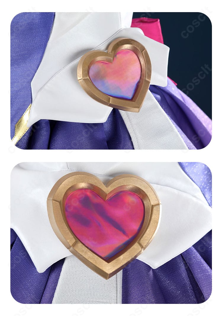 背面のハートモチーフ装飾ディテール。可愛らしいデザインを強調した画像