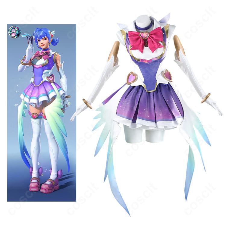 オーバーウォッチ2のキリコ「ハート・パッション」魔法少女ミシック衣装を全体で示したイメージカット