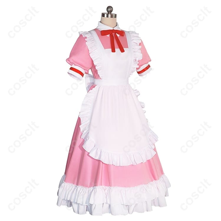 鹿目まどか メイド服コスプレ衣装｜高再現で清楚な上品シルエット、撮影・イベントに最適 - 2枚目の画像